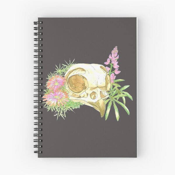 Item preview, Desert Owl Skull with Flora designed and sold by pseudosiren.