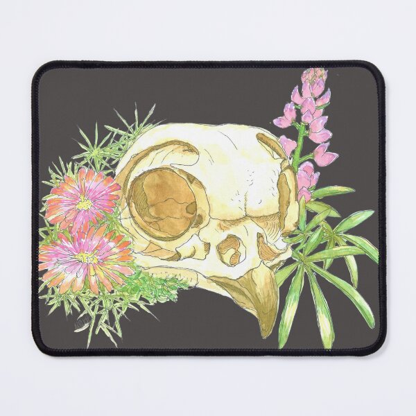 Item preview, Desert Owl Skull with Flora designed and sold by pseudosiren.