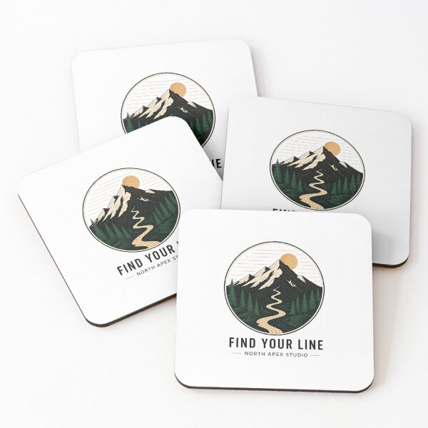 Item preview, Find Your Line | Mountain Bike Adventure | Minimal Outdoor Design designed and sold by Nauliz.