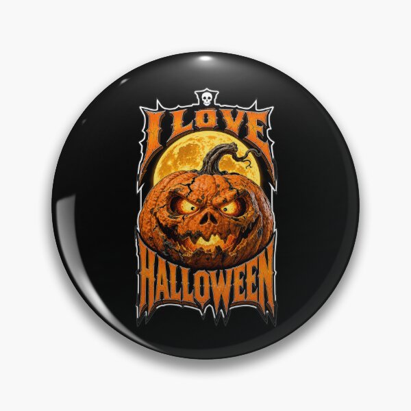 Artikelvorschau, Ich liebe Halloween | Gruseliger Kürbis entworfen und verkauft von Wilcox PhotoArt.