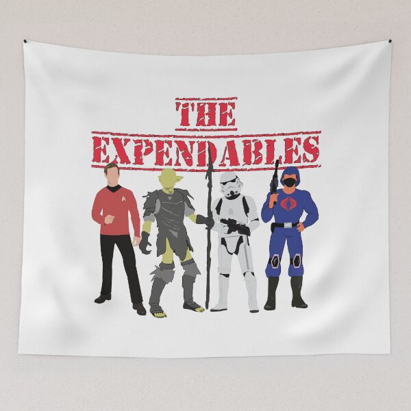Item preview, The Expendables Mashup | Star Trek, Star Wars, LOR & G.I. Joe Fan Art Crossover designed and sold by All in Good Fun.