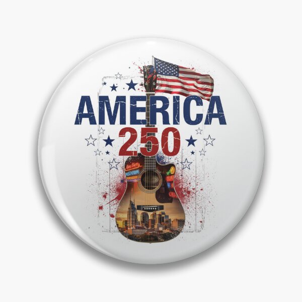 Item preview, America 250 Nashville Tennessee Music City Semiquincentennial 1776 - 2026 Guitar Flag v3 designed and sold by DarylWelsh2024.