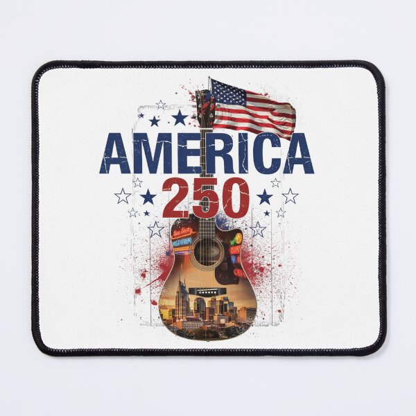 Item preview, America 250 Nashville Tennessee Music City Semiquincentennial 1776 - 2026 Guitar Flag v3 designed and sold by DarylWelsh2024.