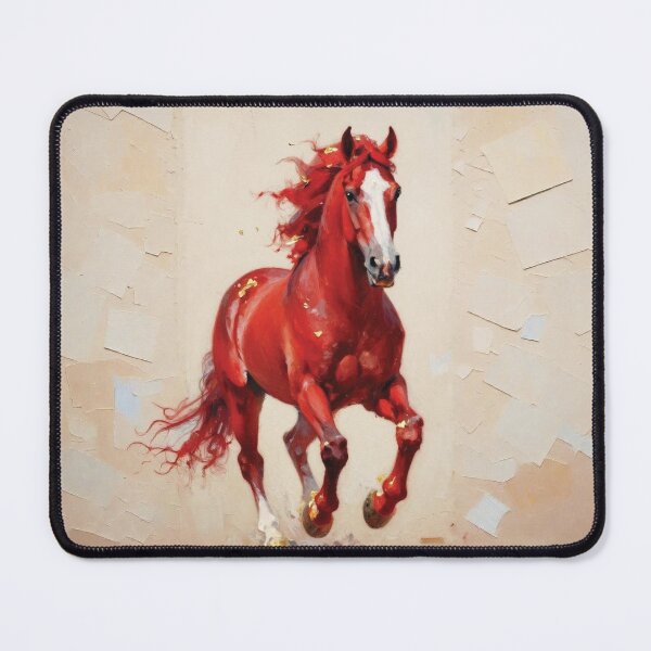 Item preview, Elegant Galloping Horses - Red horse 2 designed and sold by Lucia Amaris Art.