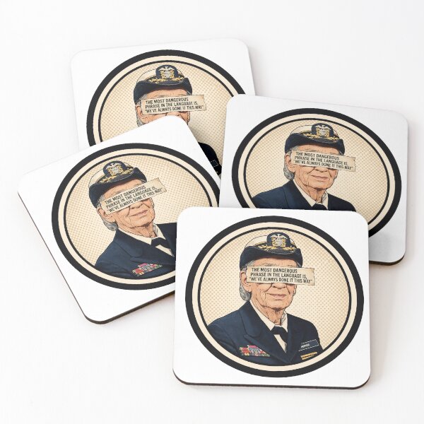 Item preview, Woman In STEM Grace Hopper - Most Dangerous Phrase Quote designed and sold by Neurospicy Trolls.