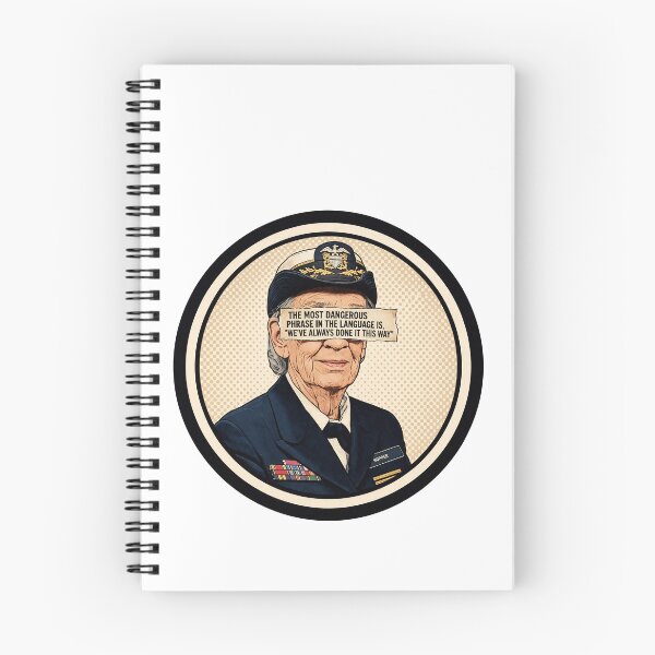 Item preview, Woman In STEM Grace Hopper - Most Dangerous Phrase Quote designed and sold by Neurospicy Trolls.