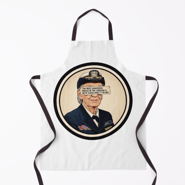 Item preview, Woman In STEM Grace Hopper - Most Dangerous Phrase Quote designed and sold by Neurospicy Trolls.