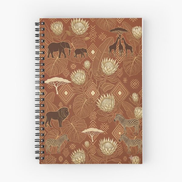 Item preview, Safari Wildlife Silhouettes | African Tribal Geometric Seamless Pattern designed and sold by BloomyBCrafts.