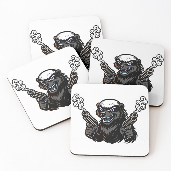 Item preview, Fearless Honey Badger Mascot | Bold Wildlife Graphic Design designed and sold by chopenambrewano.
