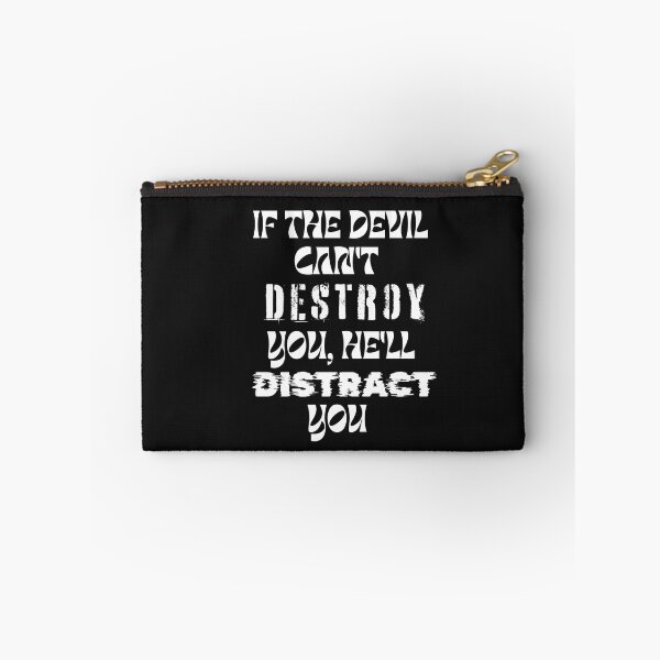 Item preview, If the Devil Can’t Destroy You He’ll Distract You Christian Faith T-Shirt designed and sold by ThinkOnThis.