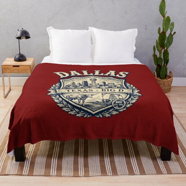 Item preview, Dallas Texas Big D Retro License Plate designed and sold by Normandy Road Heritage.