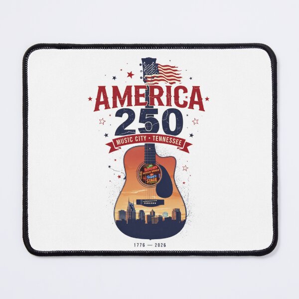 Item preview, America 250 Nashville Tennessee Music City Semiquincentennial 1776 - 2026 Guitar Flag v4 designed and sold by DarylWelsh2024.