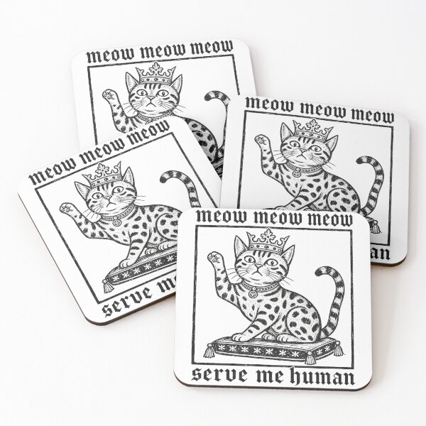 Item preview, Serve Me Human – Gothic King Bengal Cat designed and sold by Bengoer18.