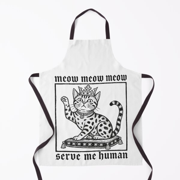 Item preview, Serve Me Human – Gothic King Bengal Cat designed and sold by Bengoer18.