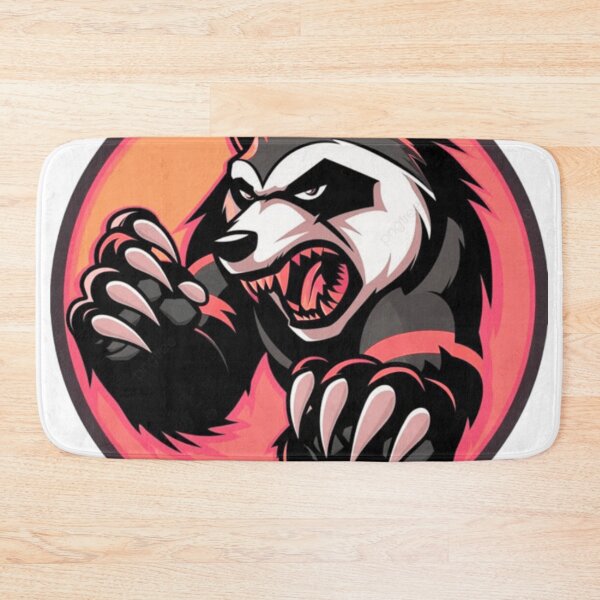 Item preview,  Fearless Honey Badger Mascot | Bold Wildlife Graphic Design designed and sold by chopenambrewano.