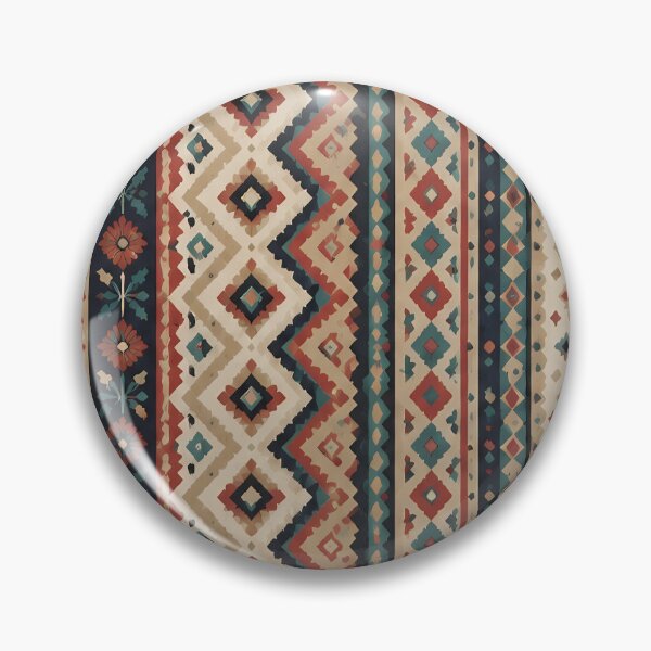 Item preview, Nordic Log Cabin Inspired Folk Art Pattern designed and sold by Cha-Tea.