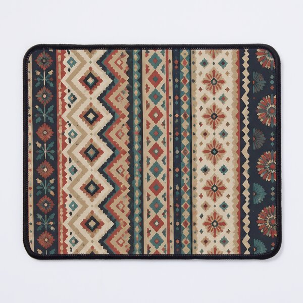 Item preview, Nordic Log Cabin Inspired Folk Art Pattern designed and sold by Cha-Tea.