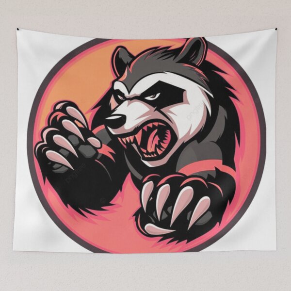 Item preview,  Fearless Honey Badger Mascot | Bold Wildlife Graphic Design designed and sold by chopenambrewano.