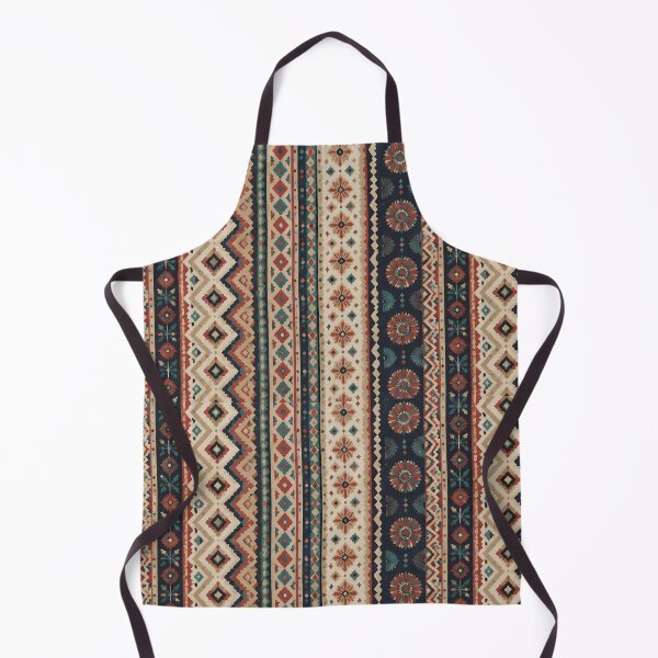Item preview, Nordic Log Cabin Inspired Folk Art Pattern designed and sold by Cha-Tea.