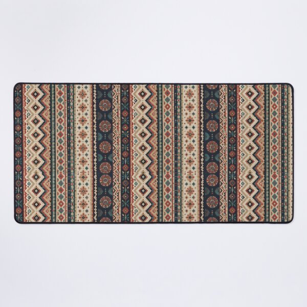 Item preview, Nordic Log Cabin Inspired Folk Art Pattern designed and sold by Cha-Tea.