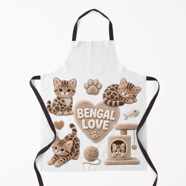Item preview, Bengal Love – Cute 3D Plush Cat Set designed and sold by Bengoer18.