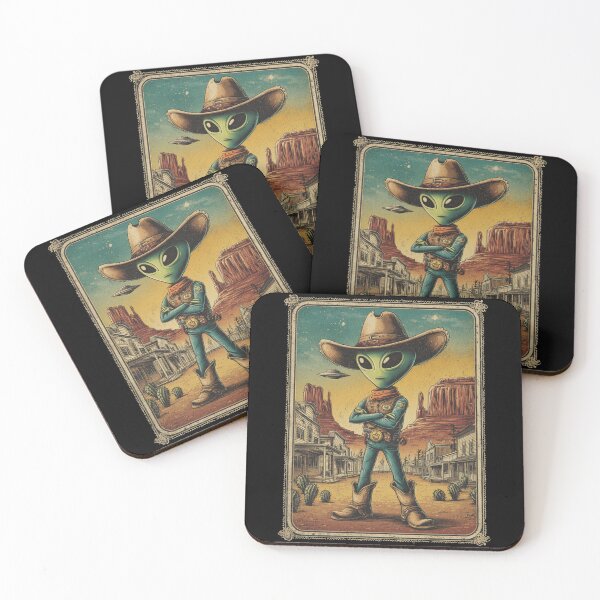 Item preview, Cowboy Alien designed and sold by TacoTruck Shop.