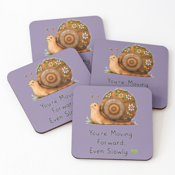 Item preview, You're Moving Forward Even Slowly Cute Snail designed and sold by DailyDoodlesBySumbul.