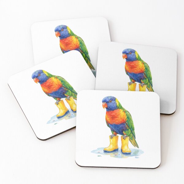 Item preview, Rainbow Lorikeet Boots designed and sold by Roy & Tiffany.