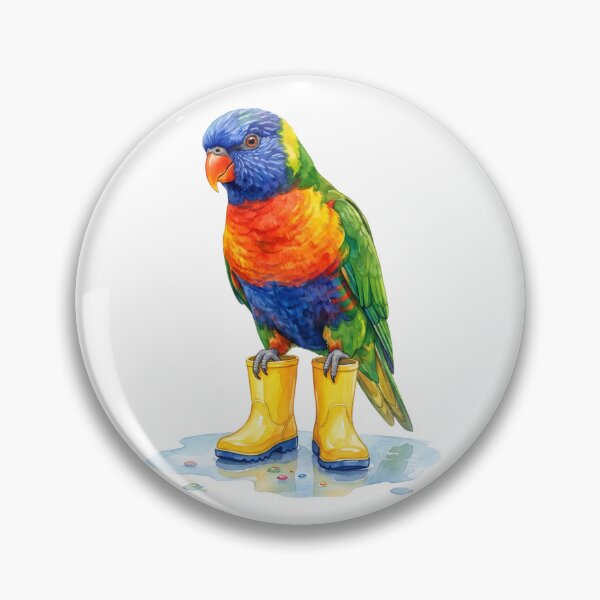 Item preview, Rainbow Lorikeet Boots designed and sold by Tiffany Roy.