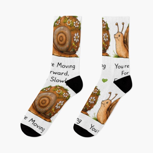 Item preview, You're Moving Forward Even Slowly Cute Snail designed and sold by DailyDoodlesBySumbul.