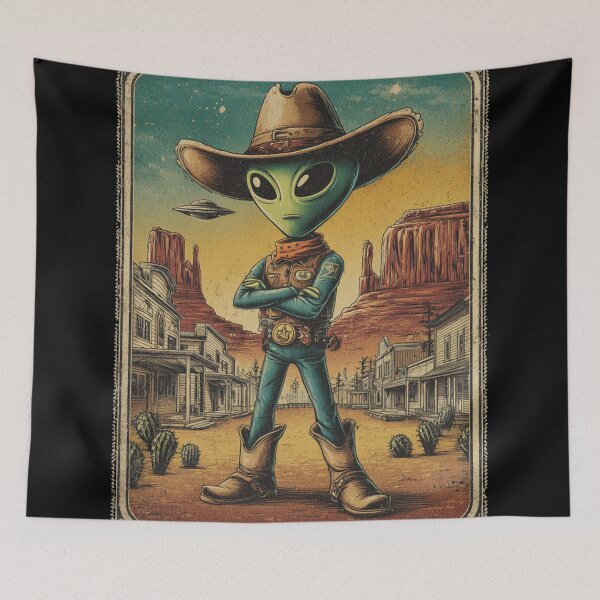 Item preview, Cowboy Alien designed and sold by TacoTruck Shop.