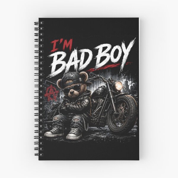 Item preview, I'm Bad Boy Cool Biker Bear Motorcycle Streetwear T-Shirt designed and sold by SVALANART.