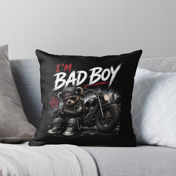 Item preview, I'm Bad Boy Cool Biker Bear Motorcycle Streetwear T-Shirt designed and sold by SVALANART.