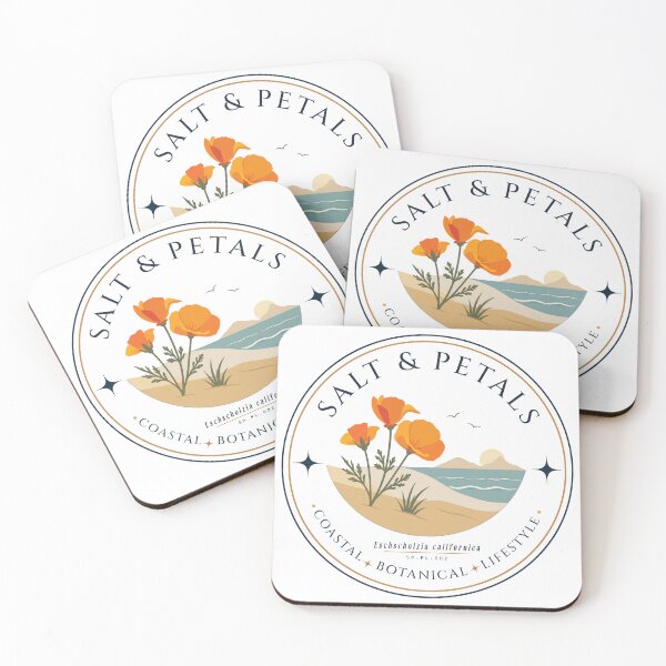Item preview, Salt & Petals – California Poppy Coastal Badge designed and sold by N72 Heritage.