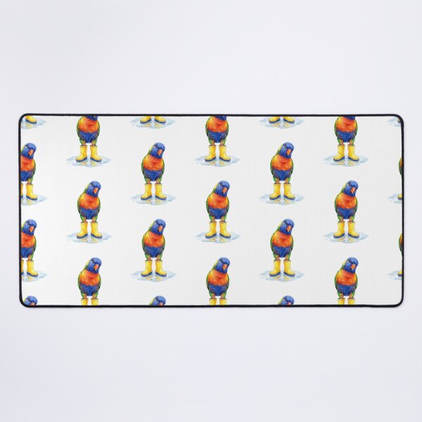 Item preview, Rainbow Lorikeet Yellow Boots designed and sold by Roy & Tiffany.