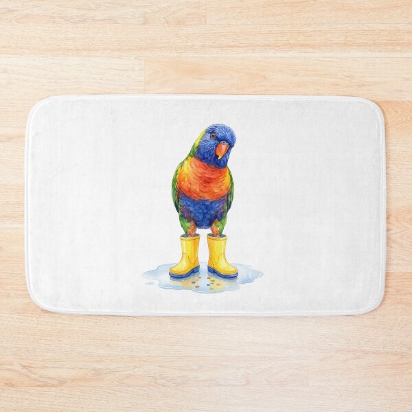 Item preview, Rainbow Lorikeet Yellow Boots designed and sold by Roy & Tiffany.