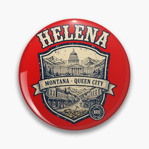 Item preview, Helena Montana Queen City Retro License Plate designed and sold by Normandy Road Heritage.