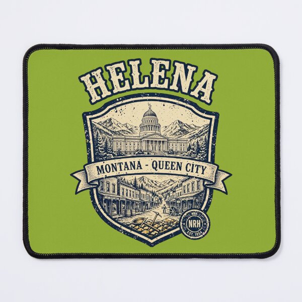 Item preview, Helena Montana Queen City Retro License Plate designed and sold by Normandy Road Heritage.