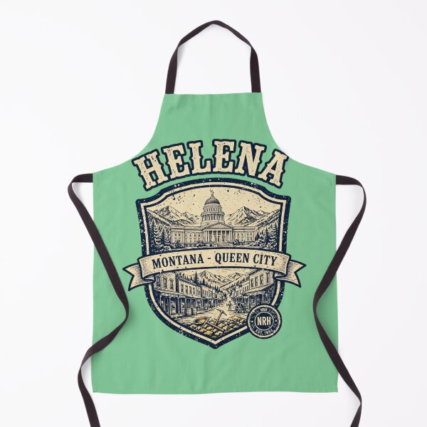 Item preview, Helena Montana Queen City Retro License Plate designed and sold by Normandy Road Heritage.