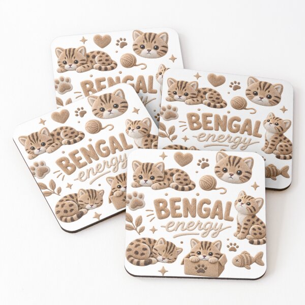 Item preview, Bengal Energy – Cute 3D Velvet Cats designed and sold by Bengoer18.