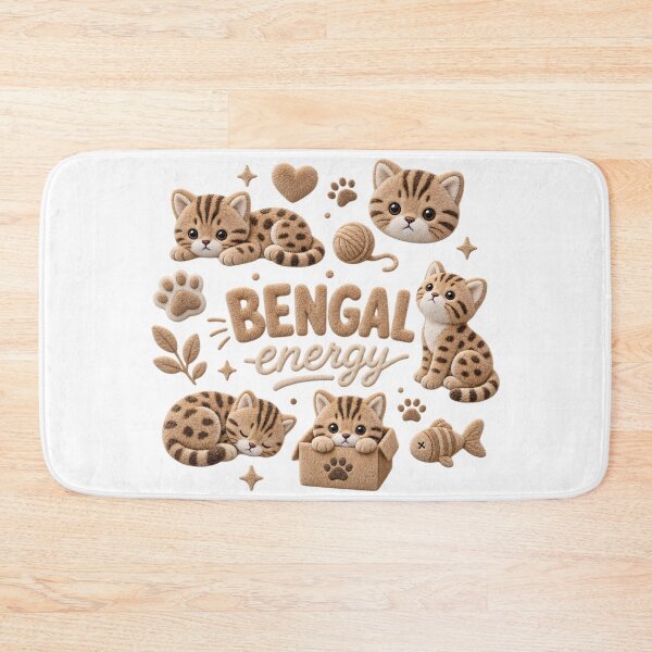 Item preview, Bengal Energy – Cute 3D Velvet Cats designed and sold by Bengoer18.