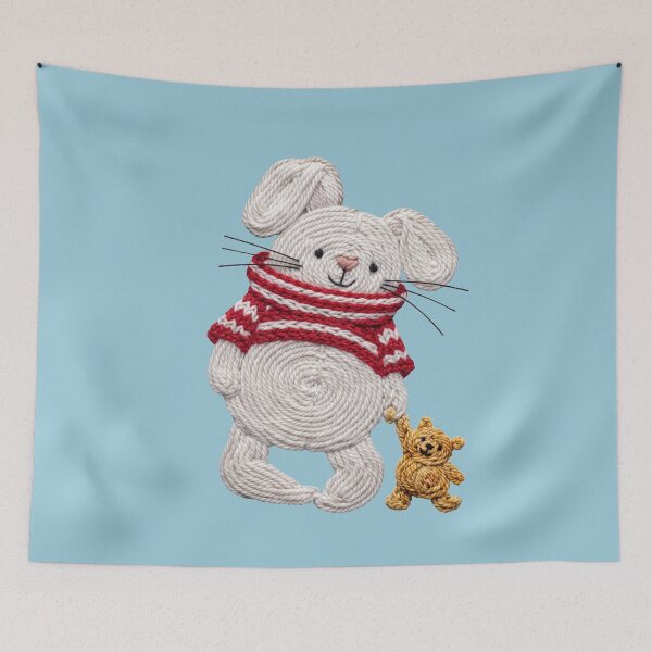 Item preview, yarn bunny designed and sold by TOM JACK.