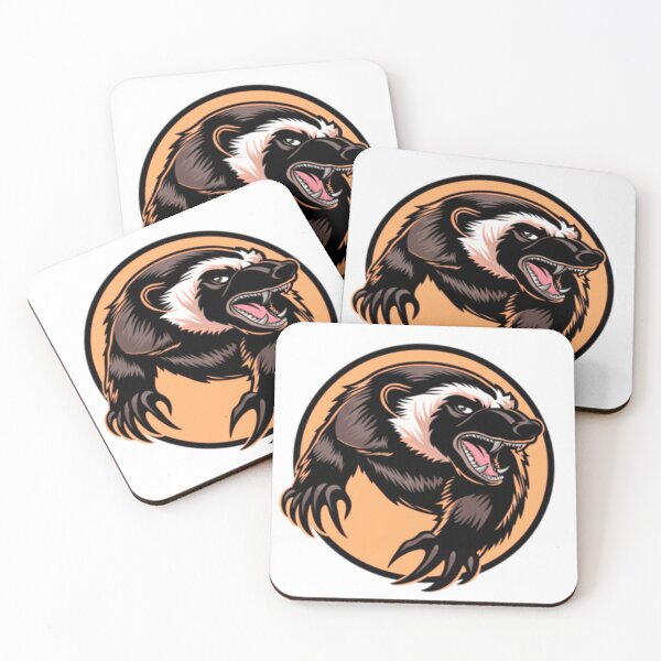 Item preview, Fearless Honey Badger Mascot | Bold Wildlife Graphic Design designed and sold by chopenambrewano.