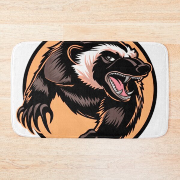 Item preview, Fearless Honey Badger Mascot | Bold Wildlife Graphic Design designed and sold by chopenambrewano.