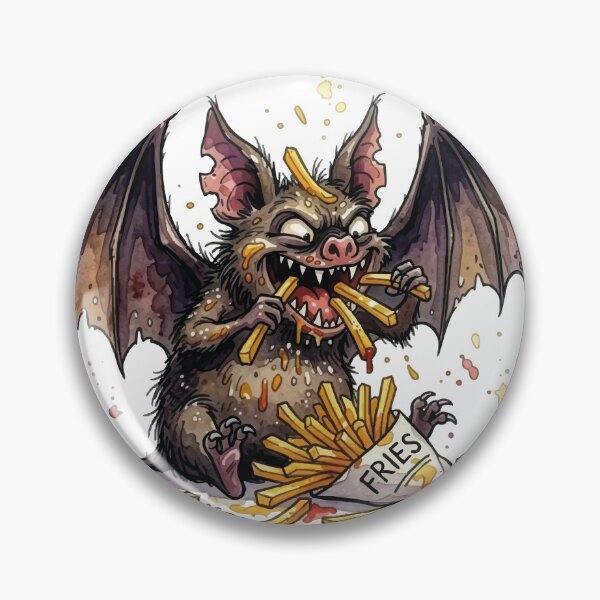 Artikelvorschau, Forget Blood Give Me Fries Funny Bat Vampire Foodie entworfen und verkauft von chriswo-design.
