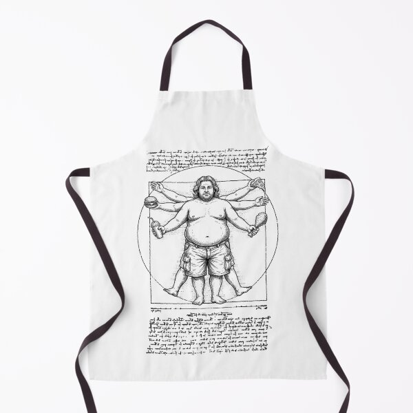 Item preview, Fat Vitruvian Man Funny Dad Bod Da Vinci Father's Day designed and sold by GrandeDuc.