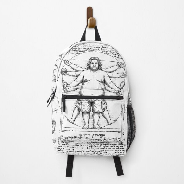 Item preview, Fat Vitruvian Man Funny Dad Bod Da Vinci Father's Day designed and sold by GrandeDuc.