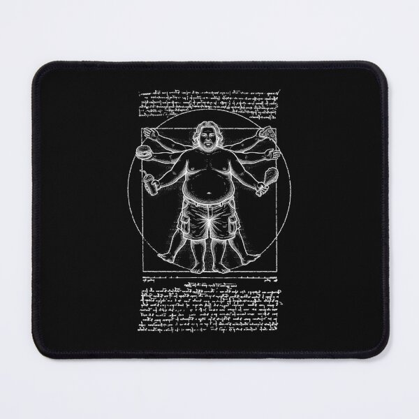 Item preview, Fat Vitruvian Man Funny Dad Bod Da Vinci Father's Day designed and sold by GrandeDuc.