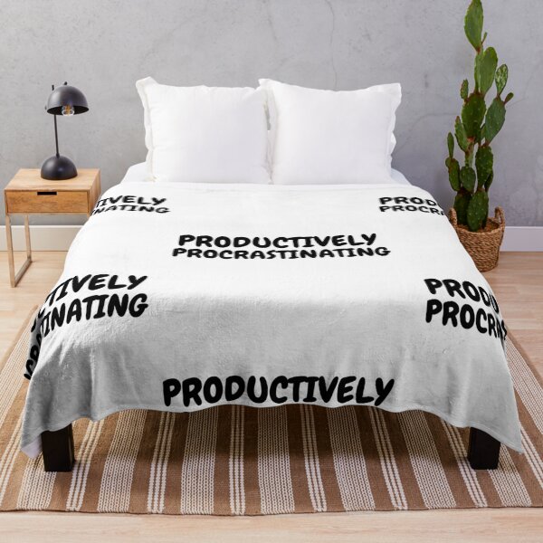 Item preview, Productively Procrastinating Funny Text Graphic designed and sold by Snedsdigital.