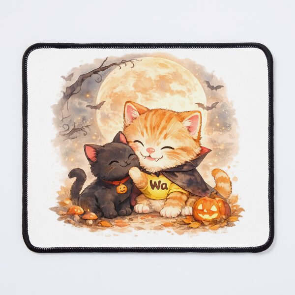 Item preview, Orange Tabby Cat Black Cat Friend designed and sold by Wawa5656.
